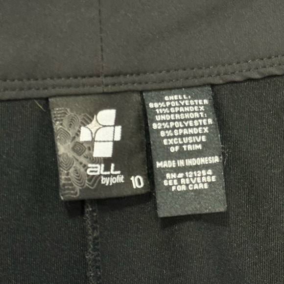 Jofit Signature Performance Golf Tennis Skorts Black Womens 10 - Picture 8 of 9